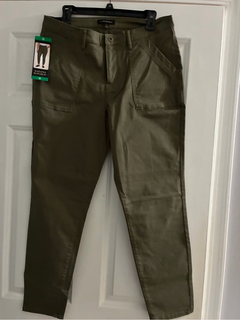 Banana Republic Olive Green Cropped Utility Pants in